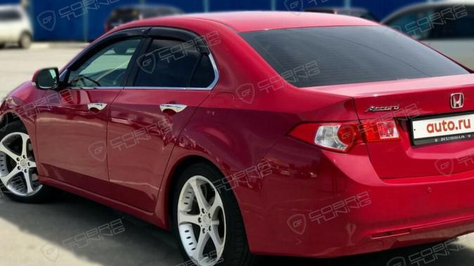 Дефлекторы окон (ветровики) Honda Accord VIII Sd 2008/Spirior Sd 2009 (Хонда Аккорд) Кобра Тюнинг